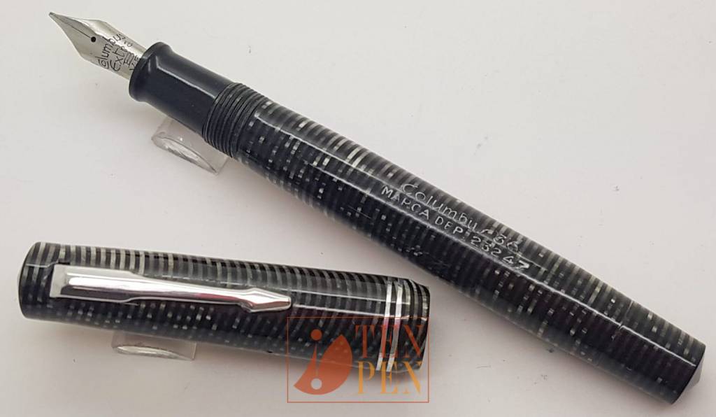 COLUMBUS 36 gray laminated celluloid | Tenpen - By Letizia Iacopini
